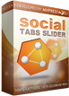 social network tabs slider